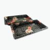 Buy cheap OEM PS Plastic Disposable Sushi Tray With Anti Fog Lid from wholesalers