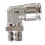 Stainless Steel Pneumatic Air Fittings 1/8 3/4 BSPT BSPP NPT Male Thread