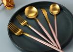 Buy cheap FDA Gold And Pink Plated Stainless Steel Cutlery Set For Wedding from wholesalers