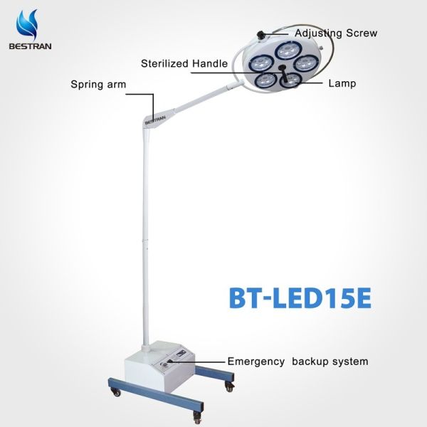Custom Shadowless Surgical Light , Mobile Operating Theatre Light Emergency Time 7hrs