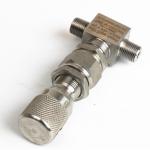 1/4" Mini Threaded Gas Needle Valve Single Flow Way Metering Needle Valve