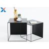 Buy cheap Creative American Square Acrylic Table / Acrylic Sofa Table With Iron Frame from wholesalers