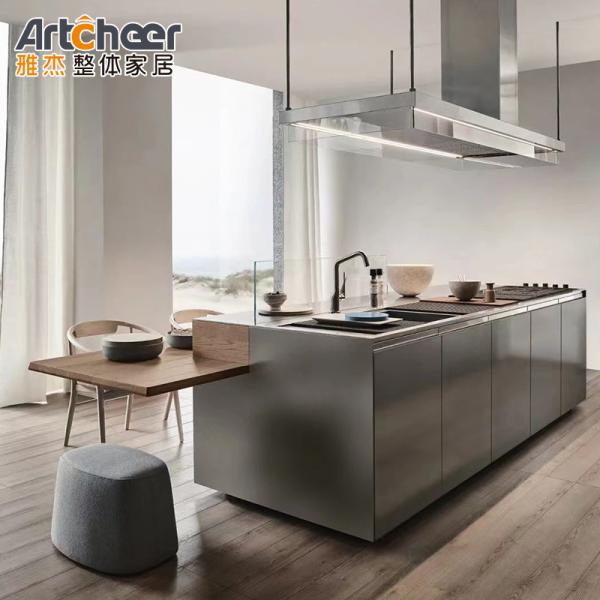 Buy cheap Base Cabinets Luxury Italian Design Modern Kitchen Cabinet Set Stone Top Wood Frame from wholesalers