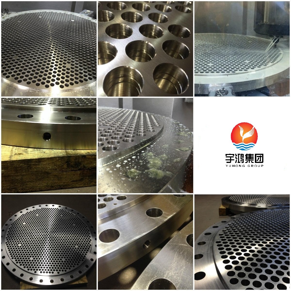 ASTM B171 C46400 / C44300 Brass Alloy Tube Sheet Heat Exchanger Tube Plate