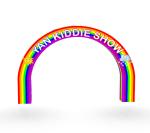 customize size logo with CE approved blower high quality oxford inflatable arch
