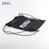 Buy cheap Lightweight Fabric Black Drawstring Backpack Fashionable Bright Elegant Look from wholesalers