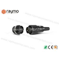 Buy cheap " Nickel Plated Screw Steel Circular Power Connector Touch Proof Plastic Housing product