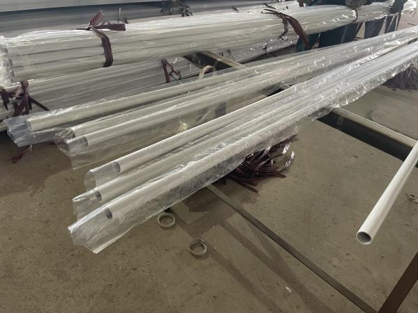 Buy cheap 50mm Extruded Aluminum Round White Coated Tube For Flag Pole 250mm from wholesalers