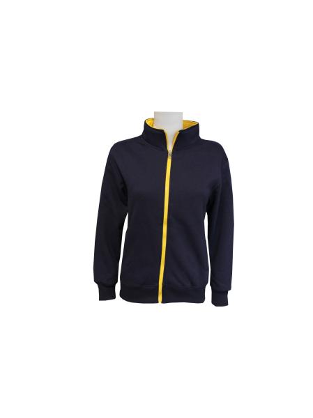 Buy cheap 360 GSM Polyester Fleece Lined Winter Jacket Women Thermal Black Contrast Jacket from wholesalers