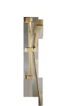 Modern Chrome Sliding Rail Shower Set Polished Brass Construction SH9012A