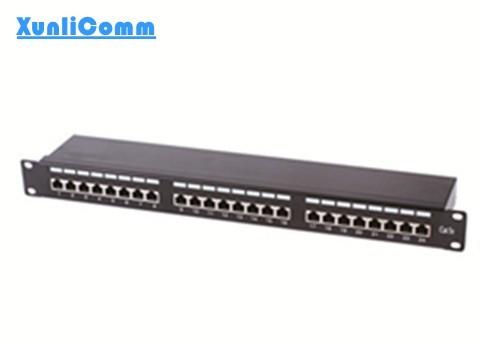 Buy cheap Black Network Rack Patch Panel Stable Physical And Chemical Properties from wholesalers