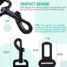 Buy cheap Durable Adjustable Stretchable Dog Car Seat Belt Custom Logo Dog Harness Belt Rope from wholesalers