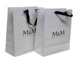 Small Paper Carrier Bag With Foil Hot Stamp Logo for Advertising