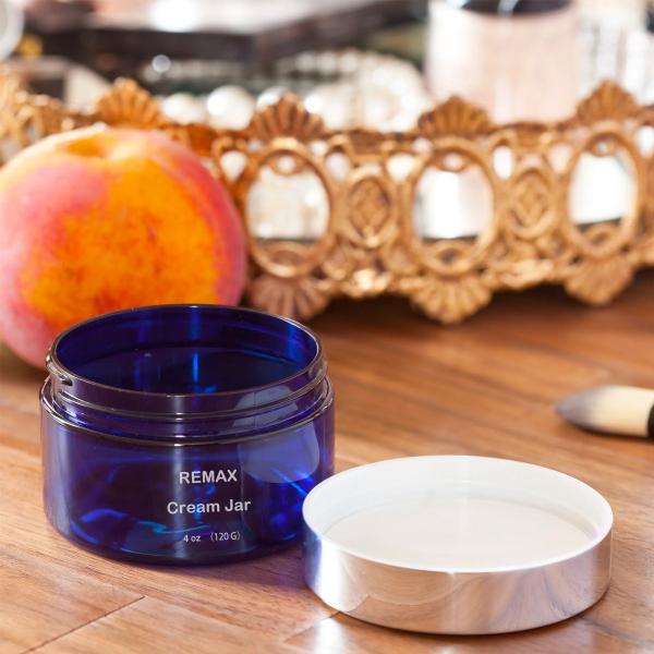Buy cheap 120g Blue PP Smooth Bottle With Sivir Lid For Cream Jar from wholesalers