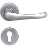 Buy cheap Fire Rating Brushed Steel Internal Door Handles L Shape Satin Steel Door Handles from wholesalers