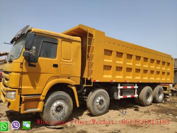 Buy cheap Load Capacity 41-50TON 2016 Year Used Dump Truck , Yellow Color Howo 8*4 Wheel Dump Truck from wholesalers