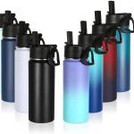 Volhoply 18oz Stainless Steel Insulated Water Bottle Wide Mouth