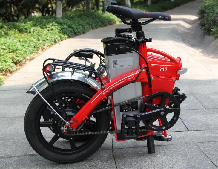 14 Inch Smart Foldable Electric Bike 350w 13Ah Aluminum Alloy Frame