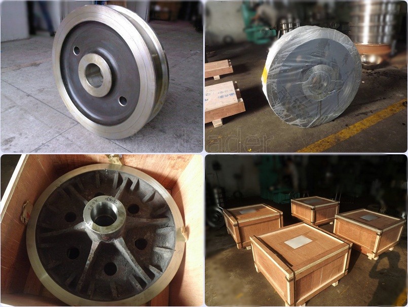 Heavy load widely used steel wheel for crane and transfer cart