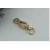 Buy cheap Fancy style bag fitting 11 mm gold & nickel color metal spring clip snap hook for handbag from wholesalers