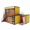 Buy cheap Commercial Street Shops Folding Room Combination with Yellow Renovation Industrial Wind Outdoor Flat Pack Container House from wholesalers