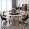 Buy cheap Dining Room Turntable Marble Top Circle Dining Table Polished from wholesalers