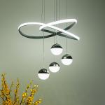 Custom Crystal Ceiling Fan Light , Chandelier Ceiling Fan With Pendant Light