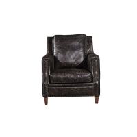 Buy cheap Industrial Loft High Back OX Leather Armchair With Solid Hardwood Frame product