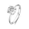 Buy cheap Women Gift dainty 18k jewelry Lab Grown Diamond Ring NGTC Certified Round Synthetic Diamond Ring from wholesalers