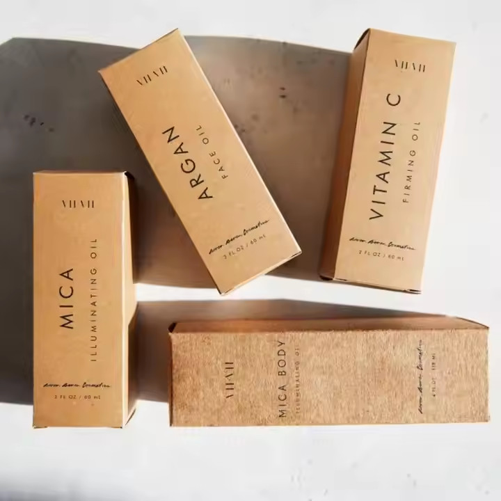 Custom Biodegradable Kraft Paper Boxes for Cosmetics Packaging