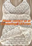 European style deep V-neck halter top ladies short paragraph bottoming openwork
