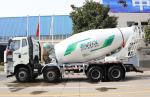 Concrete Mixer Truck 12 Wheels 8*4 FAW Mixer 375hp One Sleeper Cabin 8 Cubic