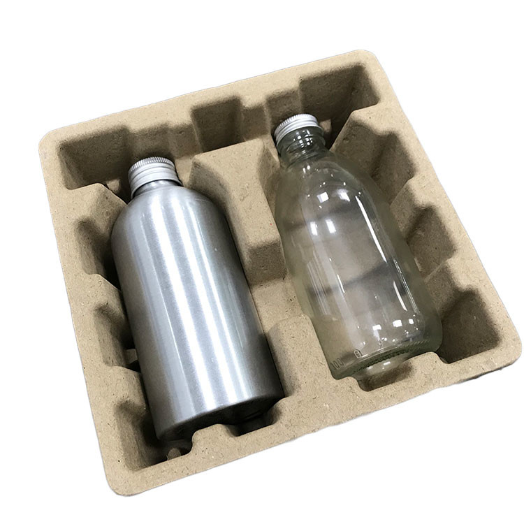 Compostable Moulded Pulp Tray Waterresistant Oilresistant Staticproof With Dry Press