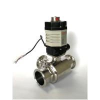 Buy cheap Clamp Type 3 Way Motorized Ball Valve DN32 Electrically Operated Ball Valve product