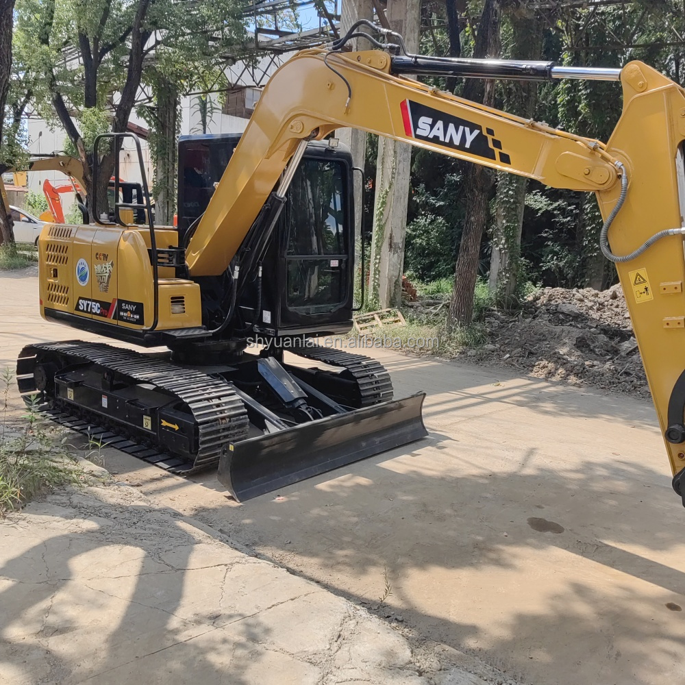Built for Heavy-Duty Work Sany SY75 Generation Forward Flow Excavator in Original Color