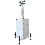 Easy Deploy Mobile Compact CCTV Surveillance Towers For Road Construction Works