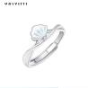 Buy cheap 0.14cm 1.8g Sterling Silver Jewelry Rings Shell Shaped Party 925 Silver Ring from wholesalers