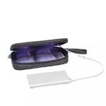 Plain PU Leather LED UV Disinfection Sterilization Bag 0.25kg