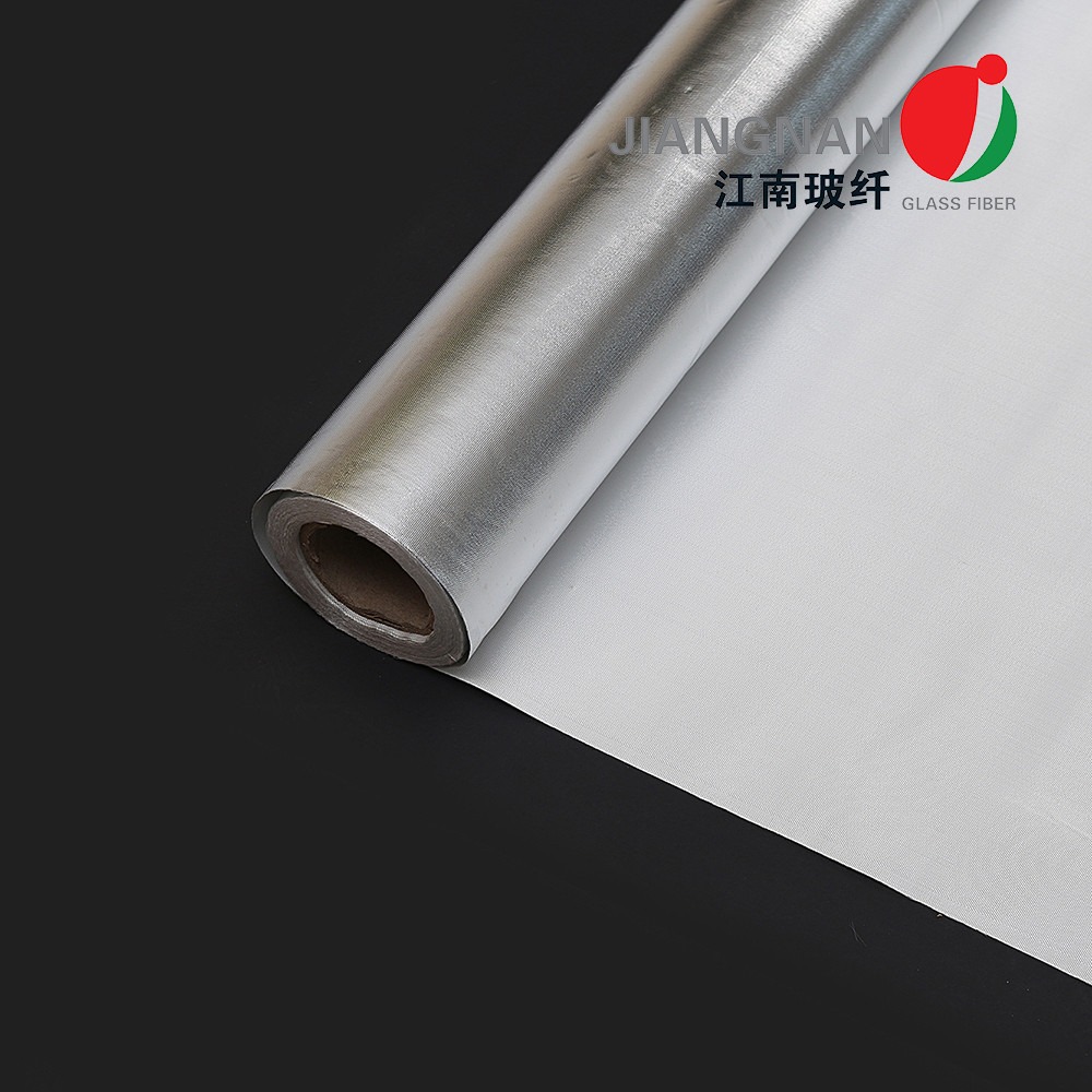 Aluminum Heat Barrier Coated Fiberglass Fabric Fire Retardant For Ship Insulation