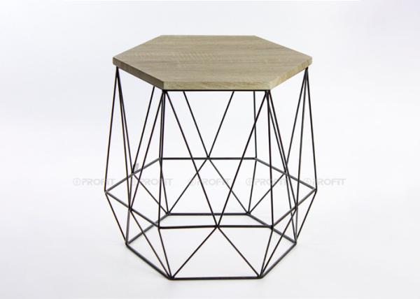 Buy cheap Hexagon Wire Width 40cm Height 42cm Metal Basket Coffee Table from wholesalers