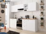 Small Room Grey Kitchen Cabinet with Modern and Stylish Half Bullnose Countertop