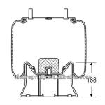 W01-M58-6289 Air Bellow 1R12-703 Rubber Air Suspension System/ Truck Air Spring