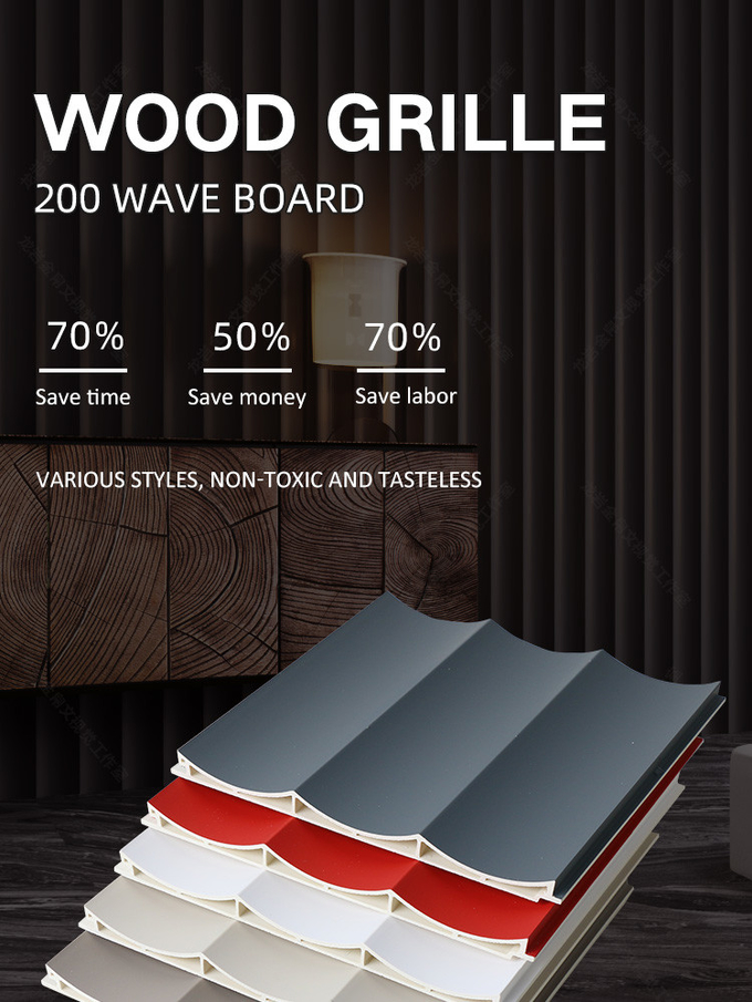 Antibacterial WPC Wood Panel Wood Plastic Composite Cladding Wall Panel