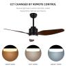 Buy cheap 3 Blade 65W 120V Electric Remote Control Ceiling Fan Light 47 Inch Ceiling Fan from wholesalers
