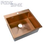Rose Gold SUS304 PVD Stainless Steel Sink 457mm*381*254mm