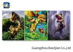 Black Frame Lenticular Flip 3D Pringting Dinosaur / Elephent Image No Harm