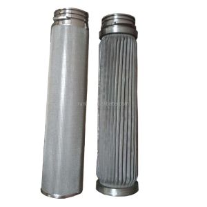China High Precision 0.1-20um 304 Stainless Steel Sintered Mesh Filter Cartridge 40 Length on sale