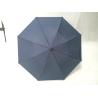 Buy cheap 22 Inch Blue Mens Two Fold Umbrella Pongee Fabric With Rubber Coating Handle from wholesalers