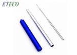 Pure Color Telescopic Stainless Steel Straws For Cold Beverage Drinking