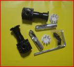 Black And White Toilet Seat Mounting Kit Corrosion Resistant Long Lifespan